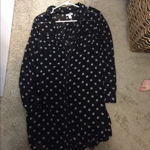 Polka dot t shirt dress